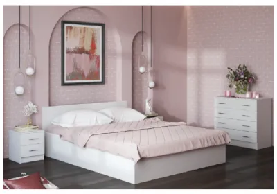 Кровать Стандарт 1,4м Белый