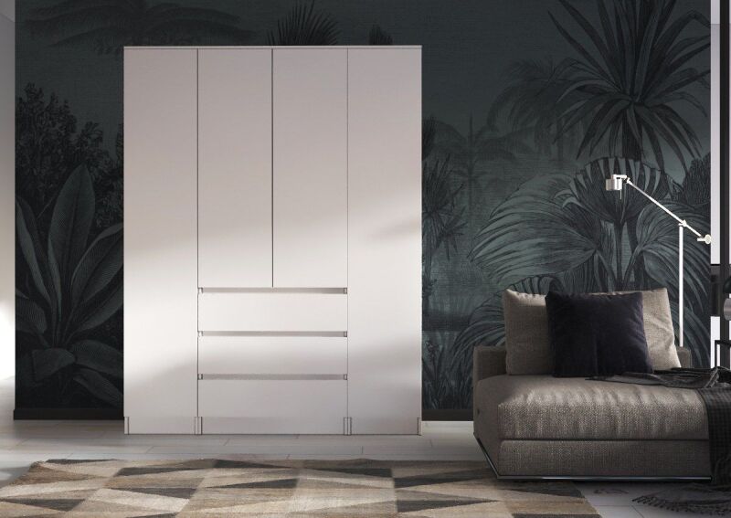 Шкаф 4-створчатый Мальм 1,6м